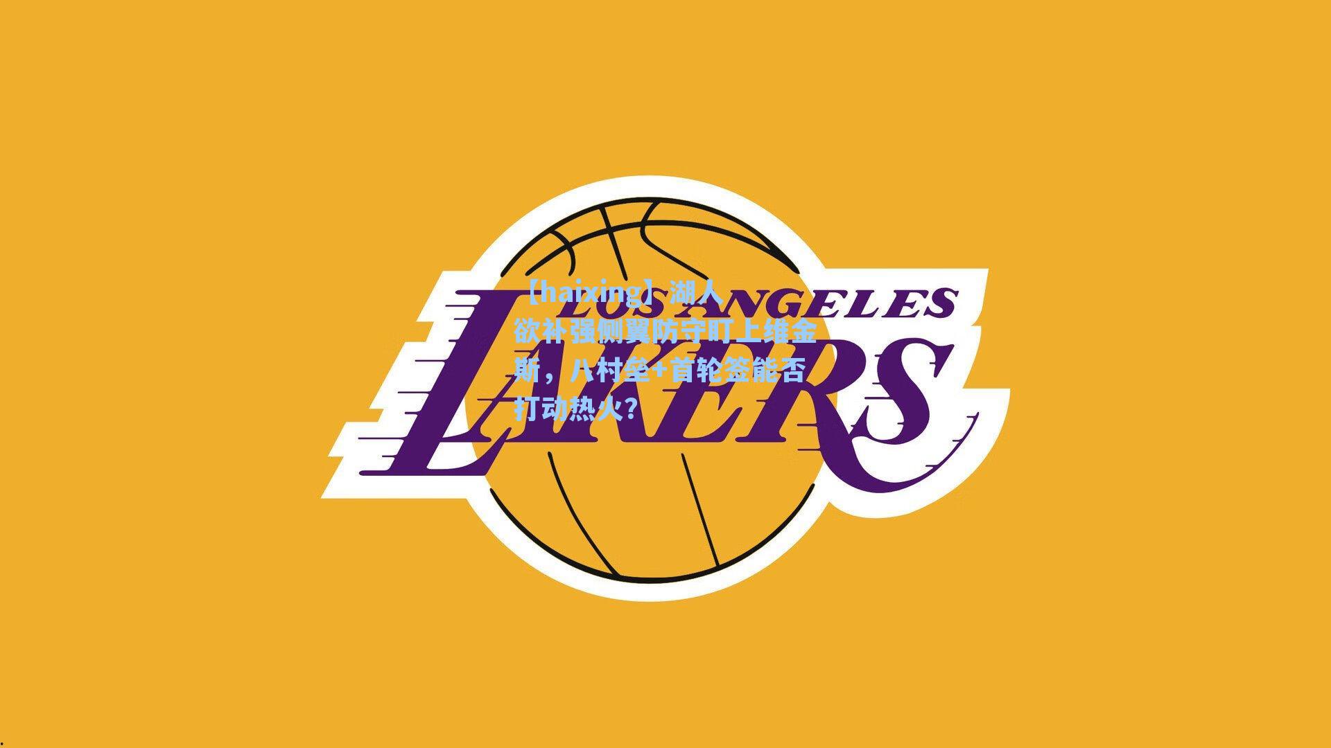 湖人欲补强侧翼防守盯上维金斯，八村垒+首轮签能否打动热火？